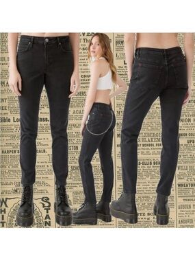 Urban Outfitters BDG Cigarette Skinny Jean Black New 27 Waist Punk Goth Stretch